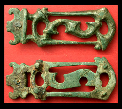 Belt Plate, Celtic/Romano, Trumpets, 2nd Cent, Sold!